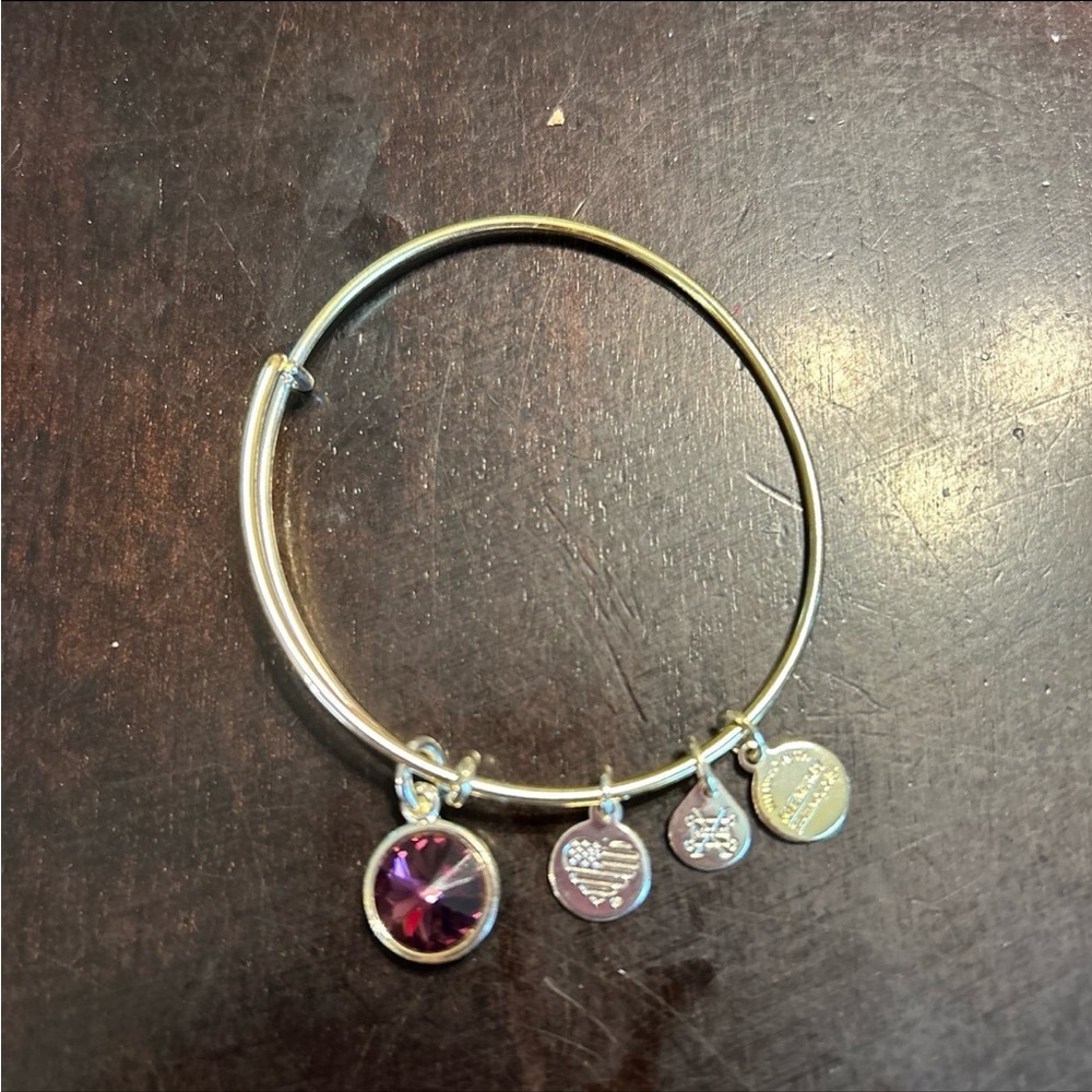 Alex and Ani amethyst bracelet
